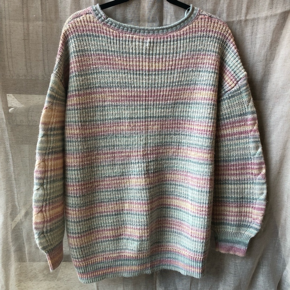 LC Lauren Conrad Beautiful Pastel Cable Knit Sweater Top.‎ Women’s XL - Picture 10 of 15